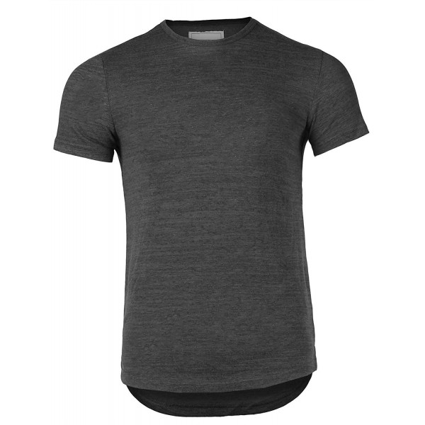 Breathable Stretch Crewneck T shirt Charcoal