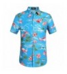 SSLR Flowers Flamingos Casual Hawaiian