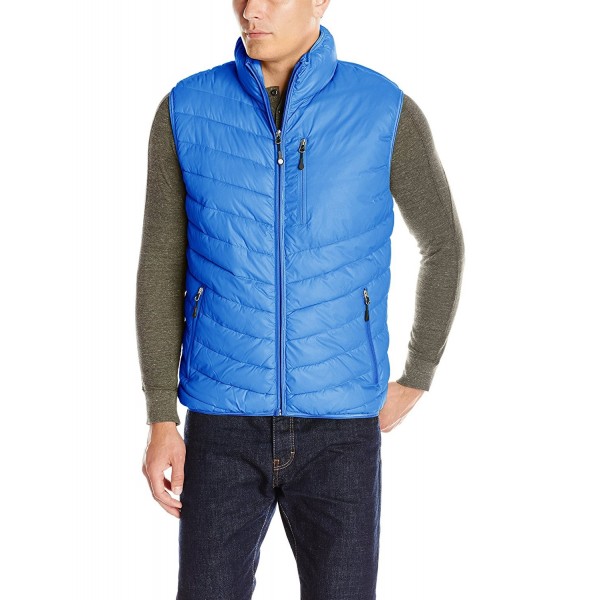 Men's Crystal Mountain Vest - Deep Water - C611LYY5SD7