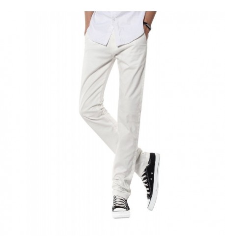 Demon Hunter Slim Fit White Trousers