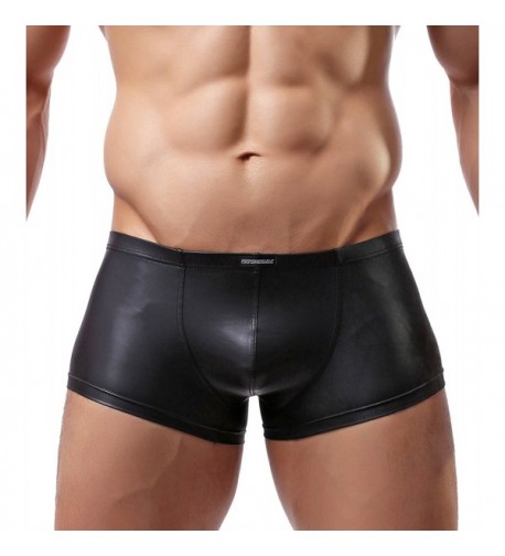 Imitation Leather Underwear Briefs C33