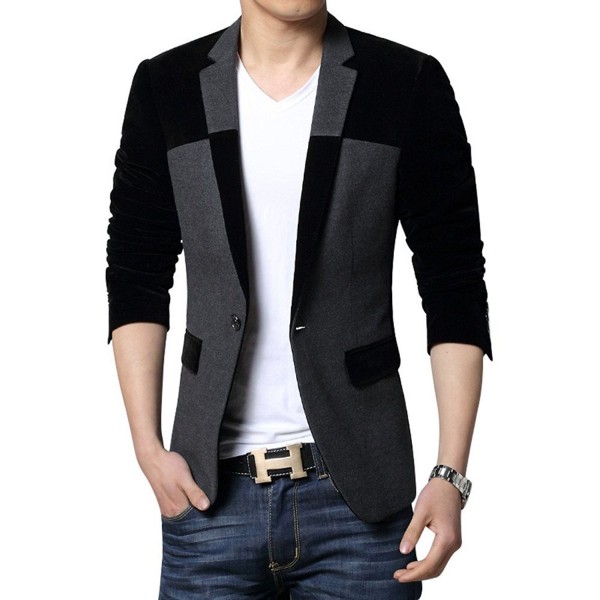 MOGU Button Center Blazer Jacket