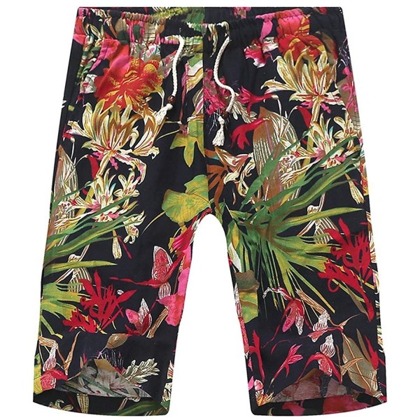 African Floral Draw string Lounge Boardshorts