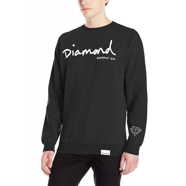 Diamond Supply Script Crewneck Black