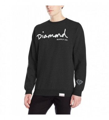 Diamond Supply Script Crewneck Black