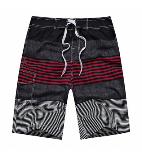 ZIITOP Trunks Shorts Striped Sportwear