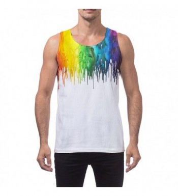 Leapparel Tie Dyed Bodybuilding Sleeveless Turtleneck