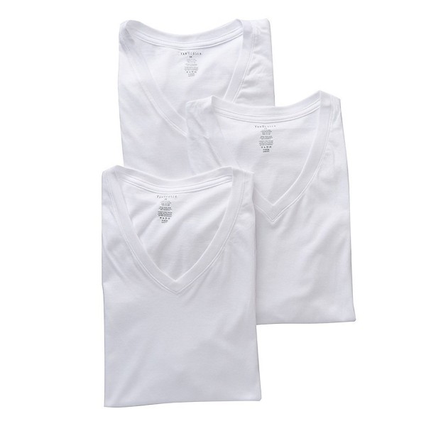 Van Heusen Mens V Neck White