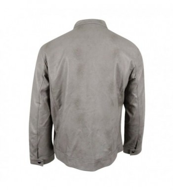 Cheap Real Men's Faux Leather Jackets for Sale