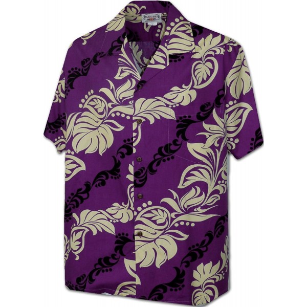 Hawaiian Leis Aloha Shirt 3876Purple