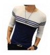 Logeeyar long Sleeve Contrast Stitching T Shirt