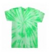 Colortone Tie T Shirt Neon Kiwi