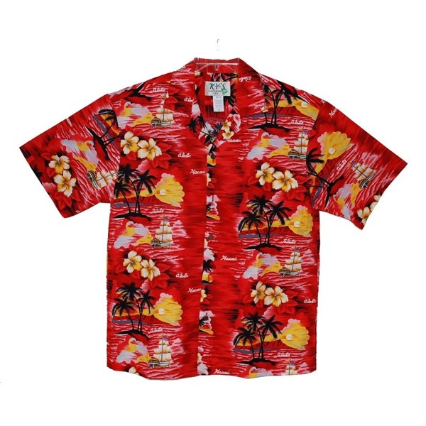 HAWAIIAN SUNSET WAIKIKI ALOHA SHIRT