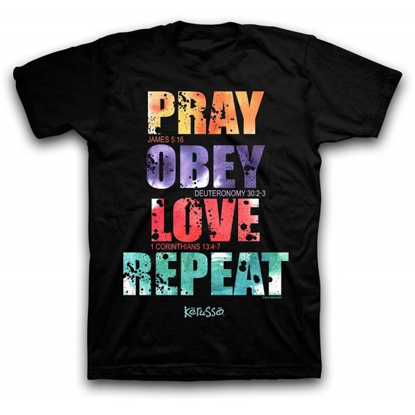 Repeat Christian T Shirt Black X Large