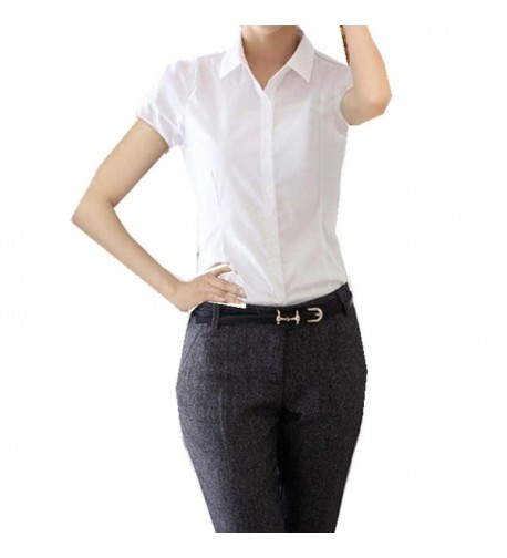 Taiduosheng Women Button Sleeve Blouse
