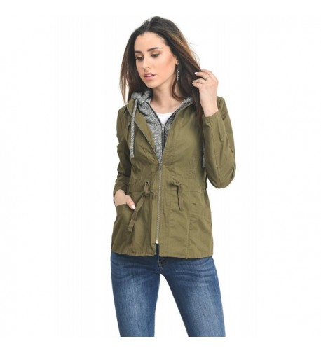 InstarMode Womens Military Anorak Safari