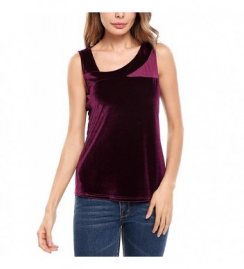 ELESOL Womens Velvet Cami Crop