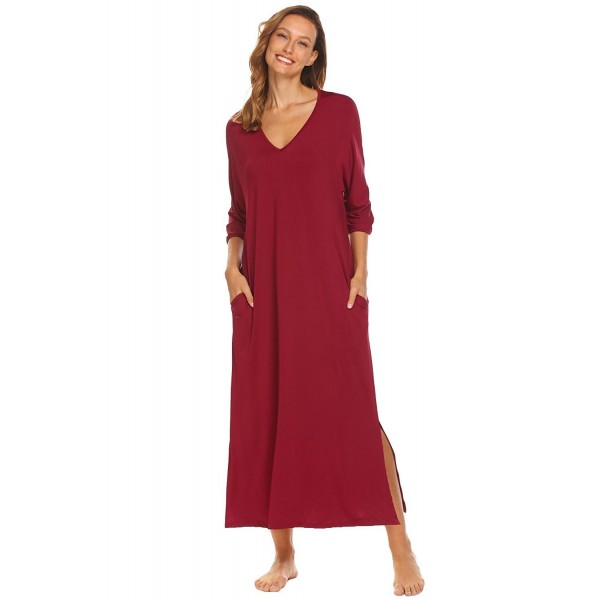 Aimado Sleepwear Nightgown Nightdress Purplish