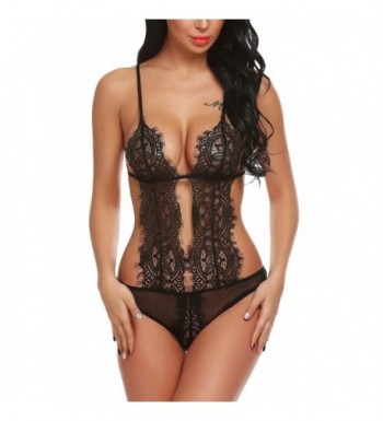 Oheetu halter lingerie babydoll bodysuit