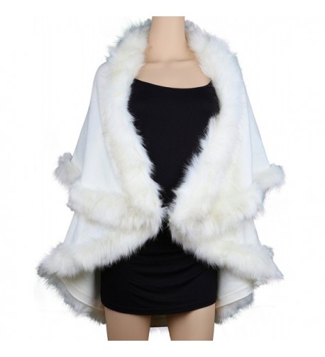 Womens Faux Coats Dress White