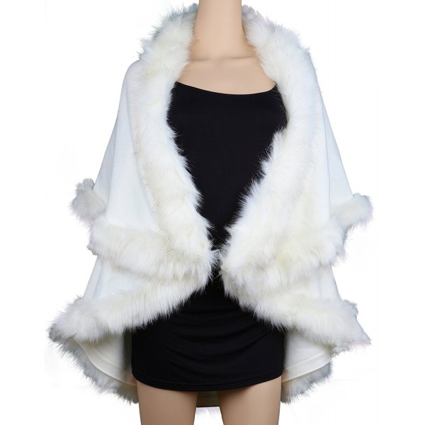 Womens Faux Coats Dress White