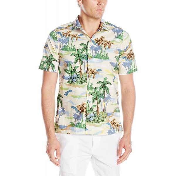 Caribbean Joe Printed Collared Hawaiian