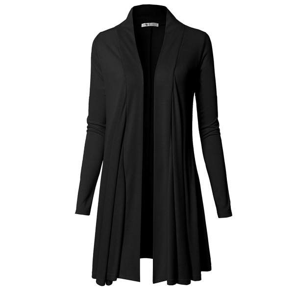 Womens Open Front Draped Basic Designed Cardigan With Various Styles ...