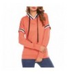 Easther Striped Shoulder Pullover Sweatshirt