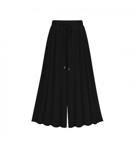 Sobrisah Elastic Palazzo Cropped Culottes