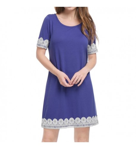 Allegra Womens Short Sleeves Purple