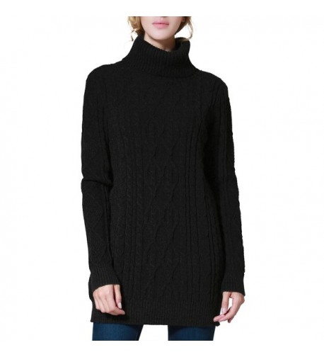 PrettyGuide Womens Sweater Turtleneck Pullover