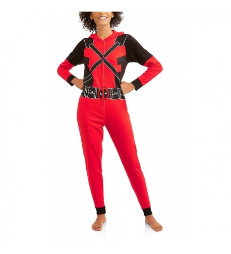 Deadpool Marvel Womens Fleece Pajamas