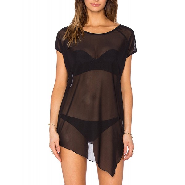 May Maya Womens Sheer Asymmetry