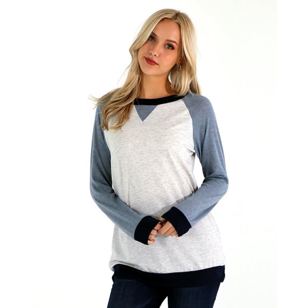 Preppy Doll Colorblock Pullover Sweatshirt