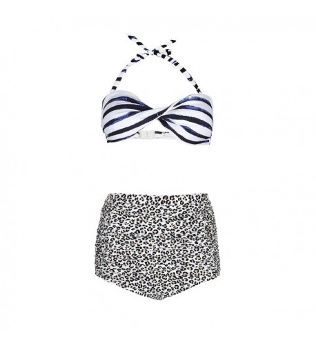 Geek Lighting Leopard Waisted Swimsuit