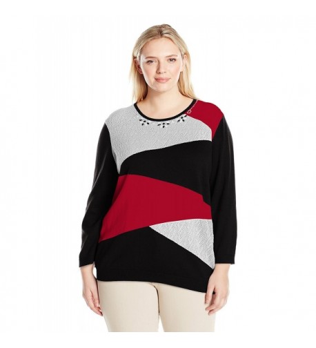 Alfred Dunner Classic Colorblock Sweater