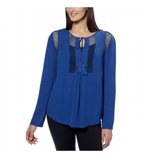 Joseph Womens Crinkle Blouse Sapphire