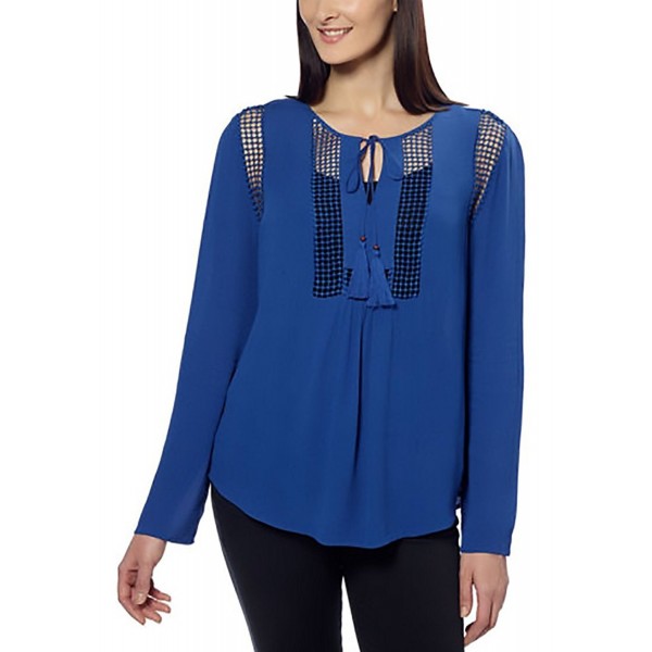 Joseph Womens Crinkle Blouse Sapphire