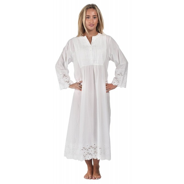 100% Cotton Vintage Nightgown - Connie - White - CZ11SOI3MD9